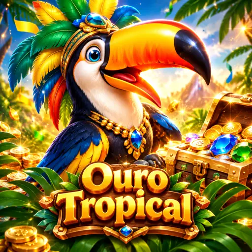 Slot temática do Pantanal com símbolos de ouro e onça